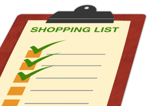 shopping list